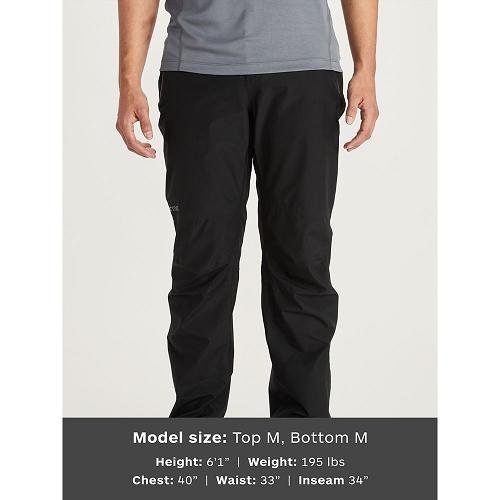 Marmot Minimalist Pants - Mens Rain Pants Black CA4902716 Canada